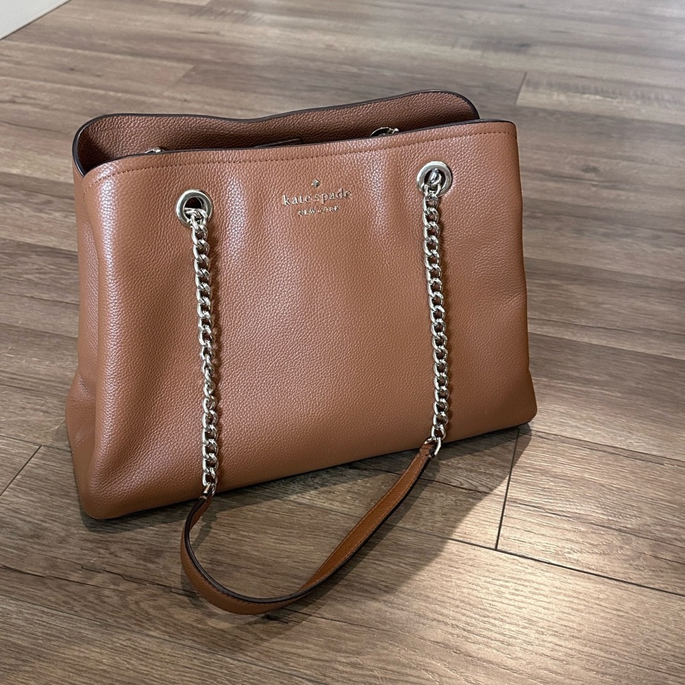 Kate Spade Brown Leather Tote Bag